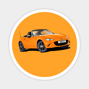 Mazda MX-5 in orange Magnet